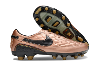 Men's Nike Tiempo Legend R10 Elite FG Football Boots - Gold/Black/Red