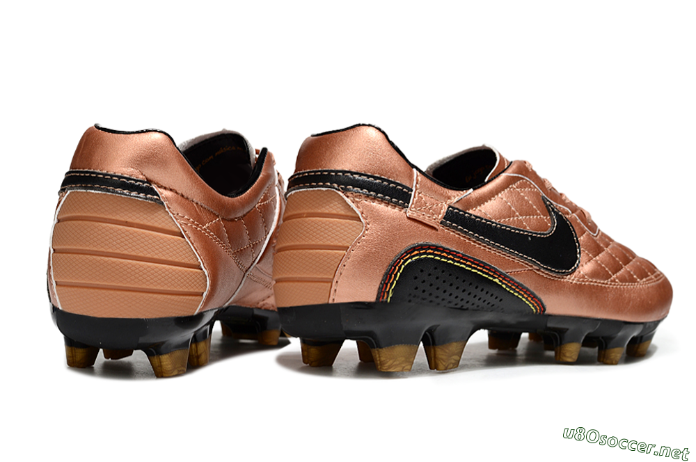 Men's Nike Tiempo Legend R10 Elite FG Football Boots - Gold/Black/Red 6