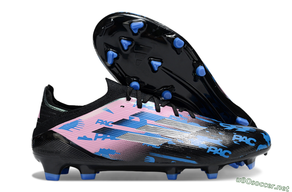 Unisex Adidas F50 Elite FG Football Boots - Black/Blue/Pink 2