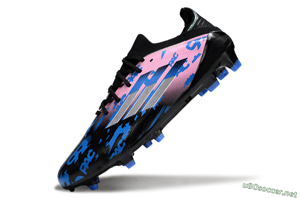 Unisex Adidas F50 Elite FG Football Boots - Black/Blue/Pink 5