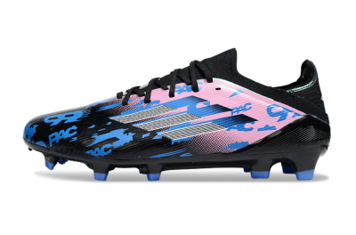 Unisex Adidas F50 Elite FG Football Boots - Black/Blue/Pink