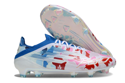 Unisex Adidas F50 Elite FG Football Boots - Pink/Whtie/Blue/Red