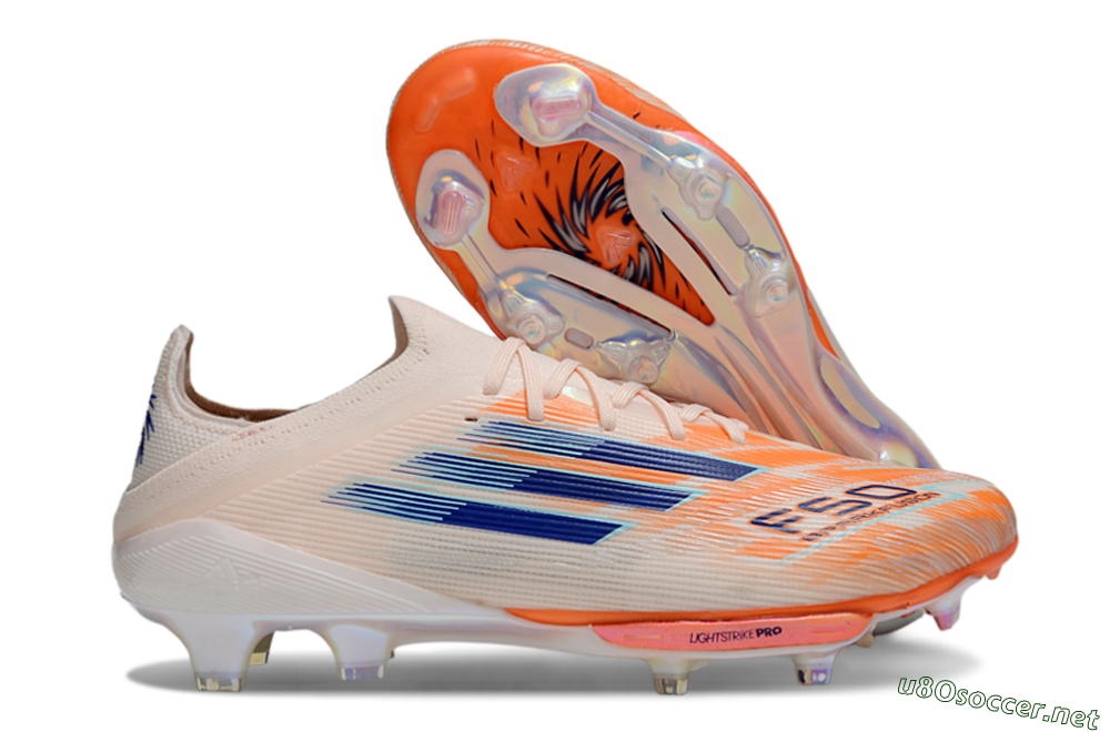 Men's Adidas F50+ Lightstrike Pro FG Football Boots - Pink/Red/Blue 2