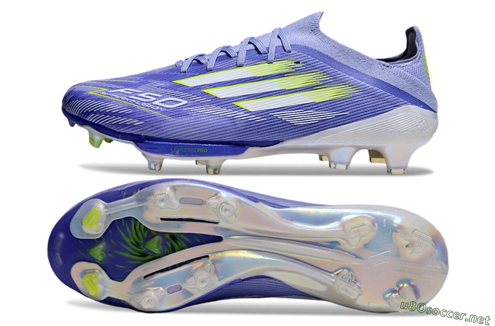 Men's Adidas F50+ Lightstrike Pro FG Football Boots - Blue/White/Yellow 1