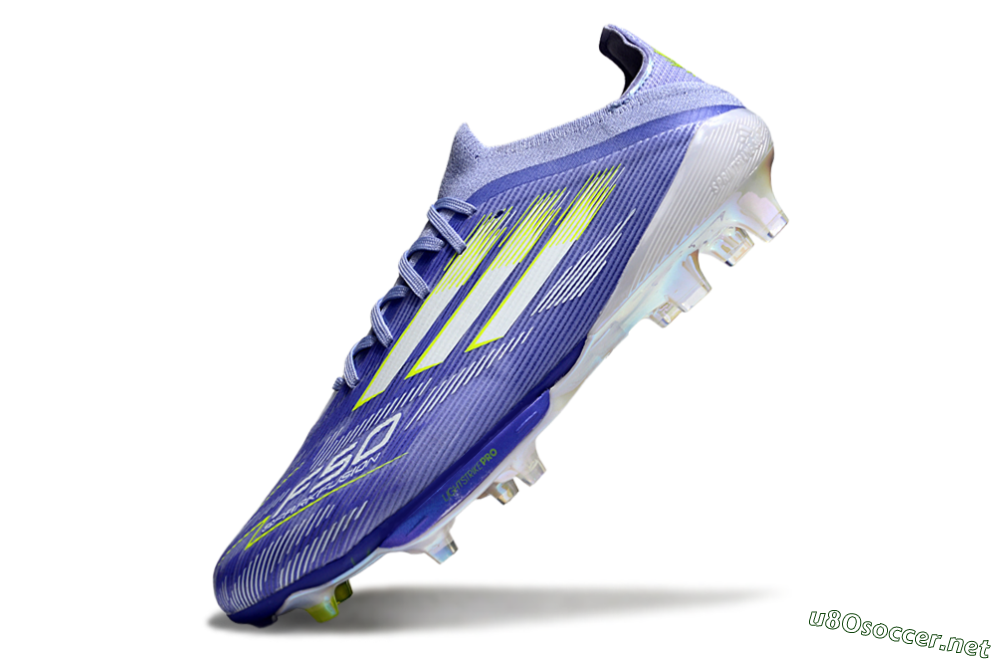 Men's Adidas F50+ Lightstrike Pro FG Football Boots - Blue/White/Yellow 5