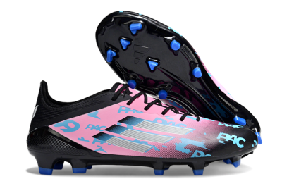 Unisex Adidas F50 Elite PAC FG Football Boots - Black/Blue/Pink