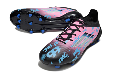 Unisex Adidas F50 Elite PAC FG Football Boots - Black/Blue/Pink