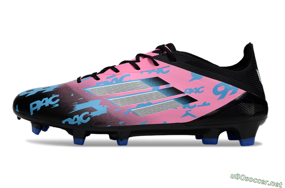 Unisex Adidas F50 Elite PAC FG Football Boots - Black/Blue/Pink 0