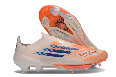 Men's Adidas F50+ Lightstrike Pro Laceless FG Football Boots - Pink/Red/Blue