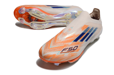 Men's Adidas F50+ Lightstrike Pro Laceless FG Football Boots - Pink/Red/Blue