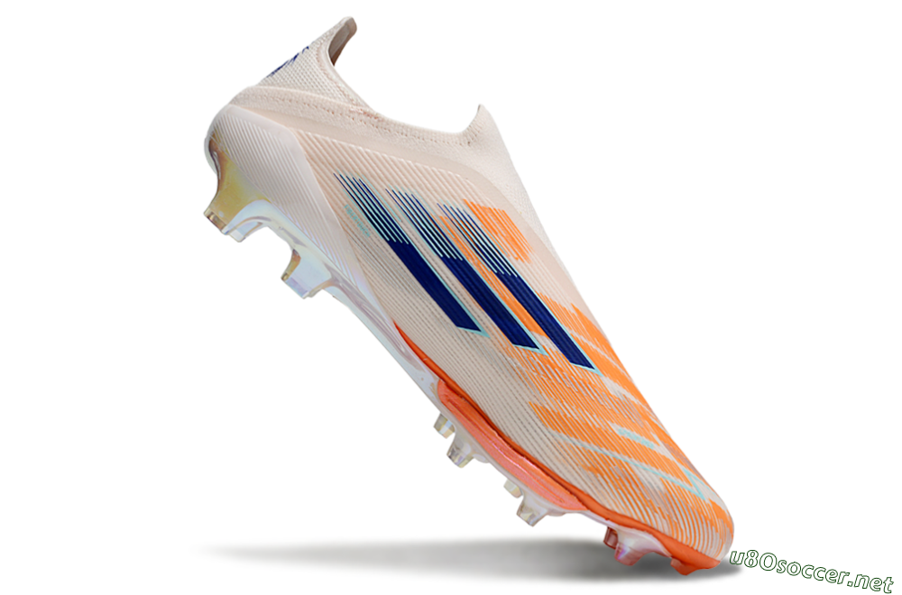 Men's Adidas F50+ Lightstrike Pro Laceless FG Football Boots - Pink/Red/Blue 4