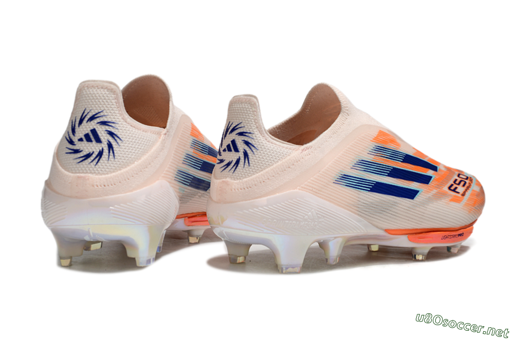 Men's Adidas F50+ Lightstrike Pro Laceless FG Football Boots - Pink/Red/Blue 6