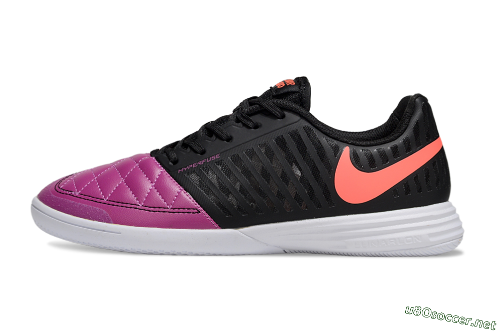 Unisex Nike Lunar Gato 2 IC Football Shoes - Pink/Black/Red 0