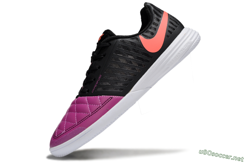 Unisex Nike Lunar Gato 2 IC Football Shoes - Pink/Black/Red 5