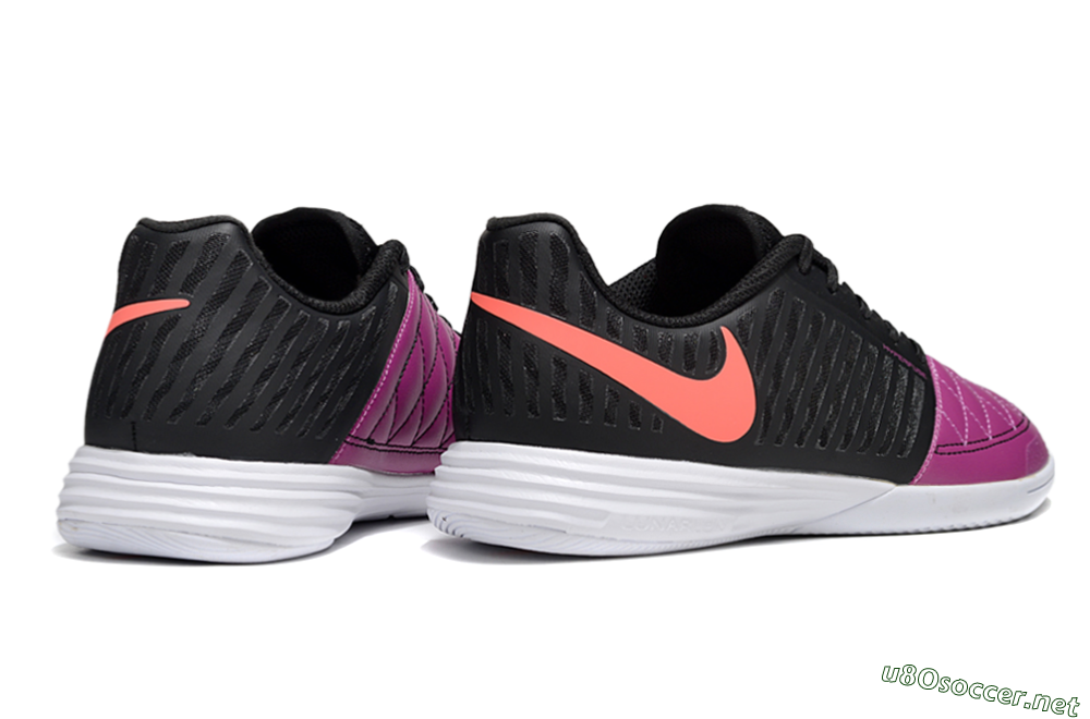 Unisex Nike Lunar Gato 2 IC Football Shoes - Pink/Black/Red 6