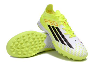 Men's Adidas F50 Pro TF Football Shoes - Yellow/Black/Red