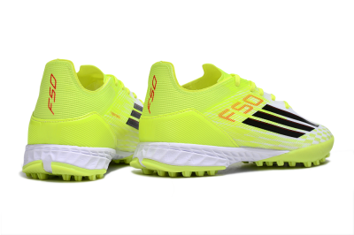 Men's Adidas F50 Pro TF Football Shoes - Yellow/Black/Red