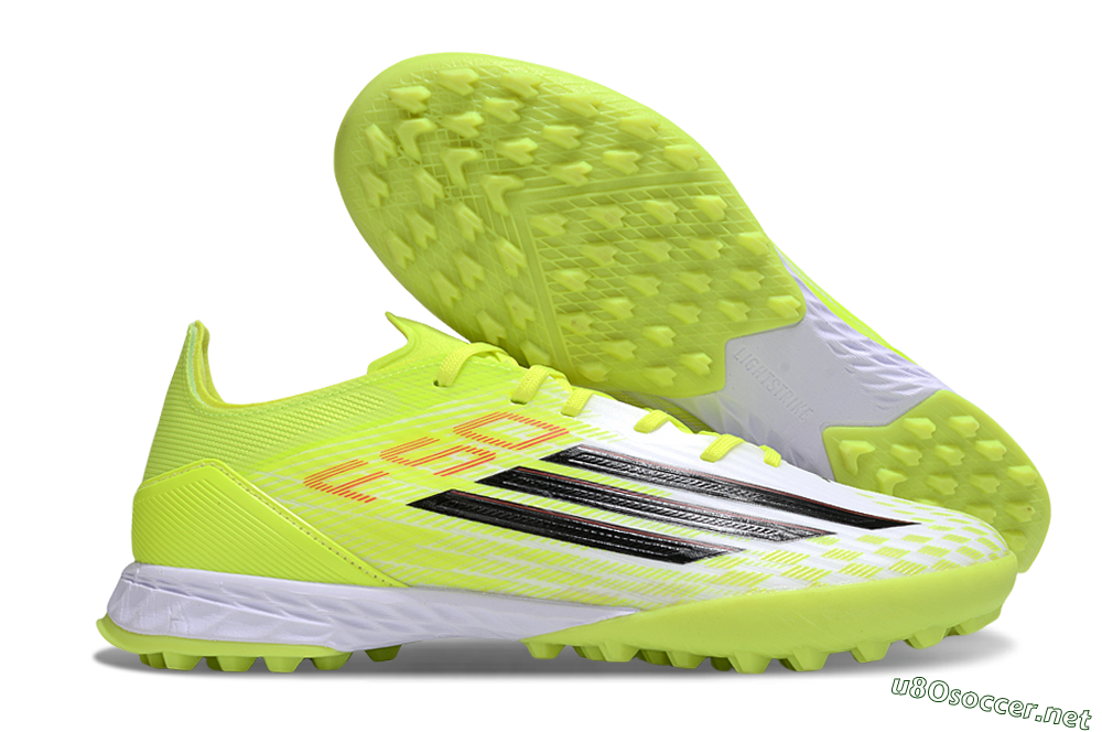 Men's Adidas F50 Pro TF Football Shoes - Yellow/Black/Red 2