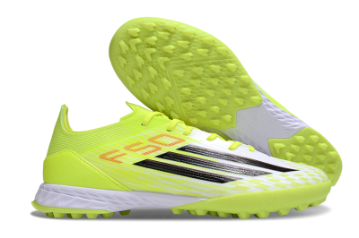 Men's Adidas F50 Pro TF Football Shoes - Yellow/Black/Red