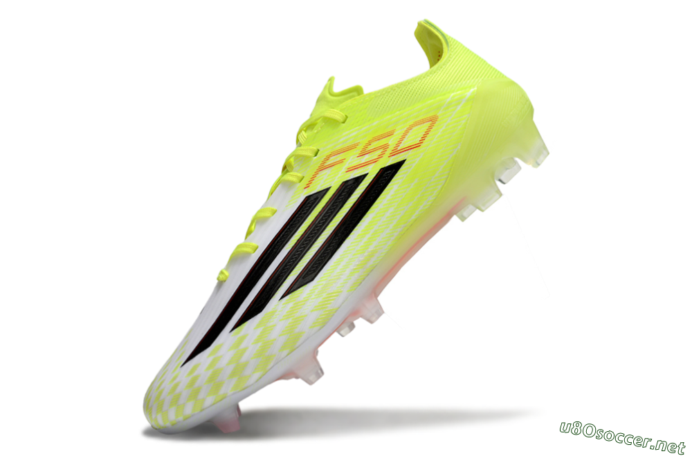 Men's Adidas F50 Elite FG Football Boots - Yellow/Black/Red 5