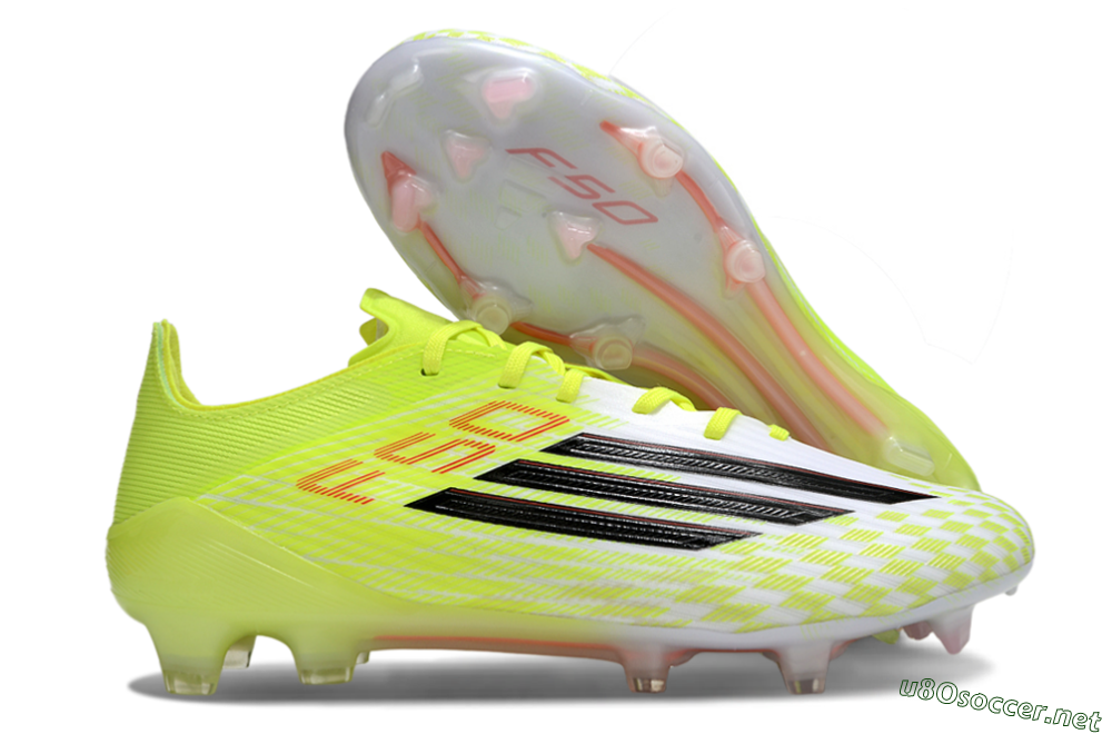 Men's Adidas F50 Elite FG Football Boots - Yellow/Black/Red 2