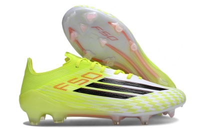 Men's Adidas F50 Elite FG Football Boots - Yellow/Black/Red