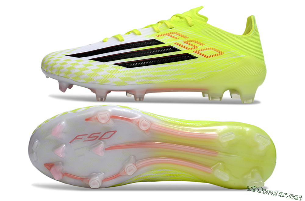 Men's Adidas F50 Elite FG Football Boots - Yellow/Black/Red 1