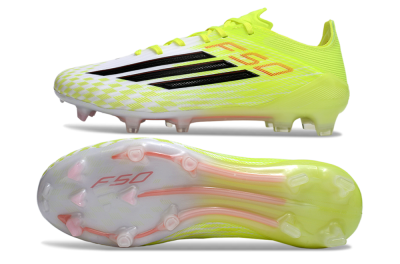 Men's Adidas F50 Elite FG Football Boots - Yellow/Black/Red