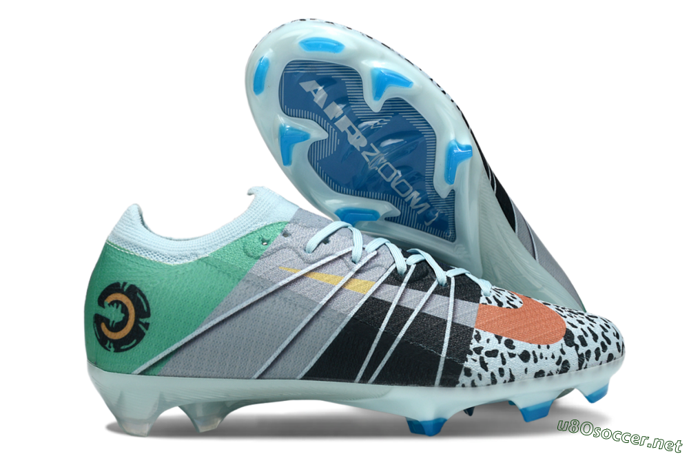 Men's Nike Air Zoom Mercurial Vapor 16 Elite FG Football Boots - Jade/Blue/Green 2