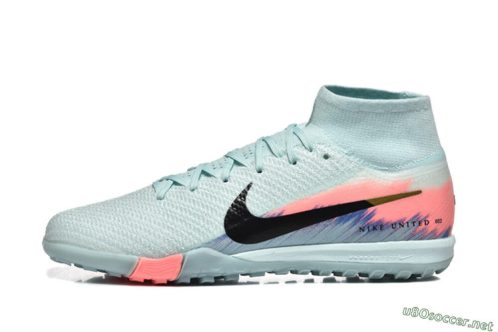 Men's Nike Air Zoom Mercurial Superfly 10 Elite TF Football Shoes - Jade/Black/Gold 0