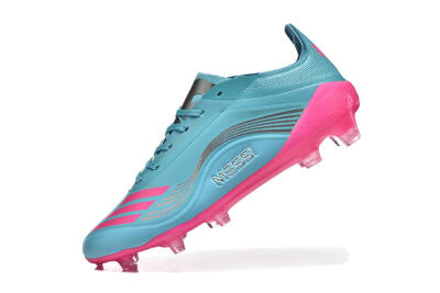 Men's Messi x Adidas F50 Elite FG Football Boots - Jade/Pink/Silver