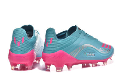 Men's Messi x Adidas F50 Elite FG Football Boots - Jade/Pink/Silver