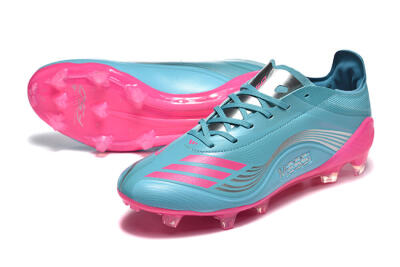Men's Messi x Adidas F50 Elite FG Football Boots - Jade/Pink/Silver