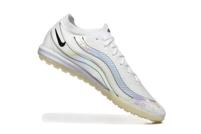 Men's Nike Air Zoom Mercurial Vapor 16 Elite TF Football Shoes - White/Silver/Black