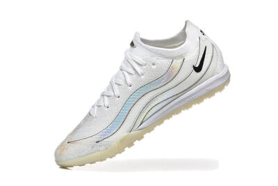 Men's Nike Air Zoom Mercurial Vapor 16 Elite TF Football Shoes - White/Silver/Black