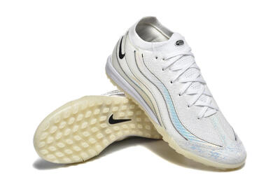 Men's Nike Air Zoom Mercurial Vapor 16 Elite TF Football Shoes - White/Silver/Black