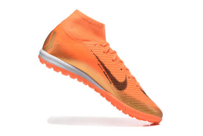 Men's Nike Air Zoom Mercurial Superfly 10 Elite TF Football Shoes - Red/Black/Gold