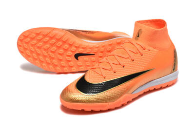 Men's Nike Air Zoom Mercurial Superfly 10 Elite TF Football Shoes - Red/Black/Gold