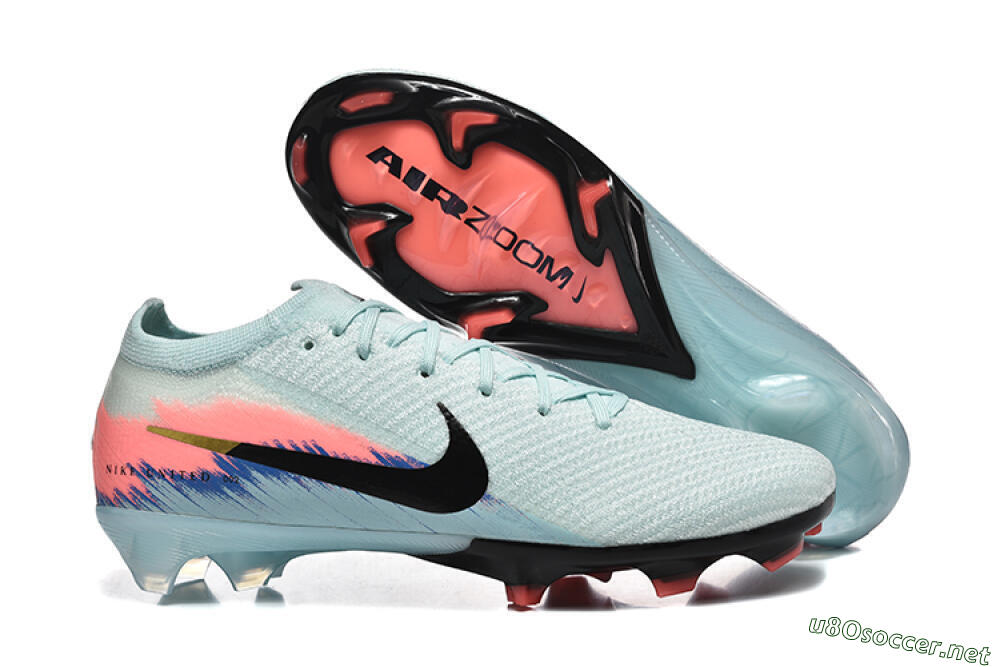 Men's Nike Air Zoom Mercurial Vapor 16 Elite FG Football Boots - Jade/Black/Pink 2
