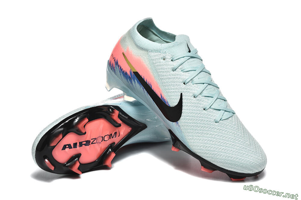 Men's Nike Air Zoom Mercurial Vapor 16 Elite FG Football Boots - Jade/Black/Pink 4
