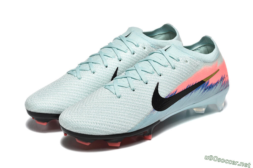 Men's Nike Air Zoom Mercurial Vapor 16 Elite FG Football Boots - Jade/Black/Pink 5