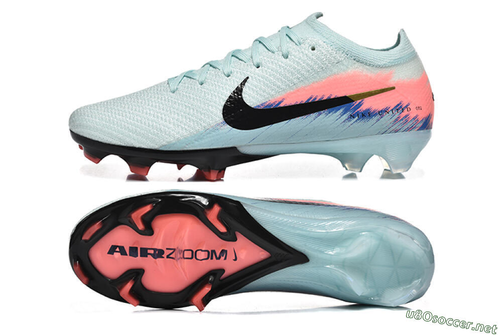 Men's Nike Air Zoom Mercurial Vapor 16 Elite FG Football Boots - Jade/Black/Pink 1