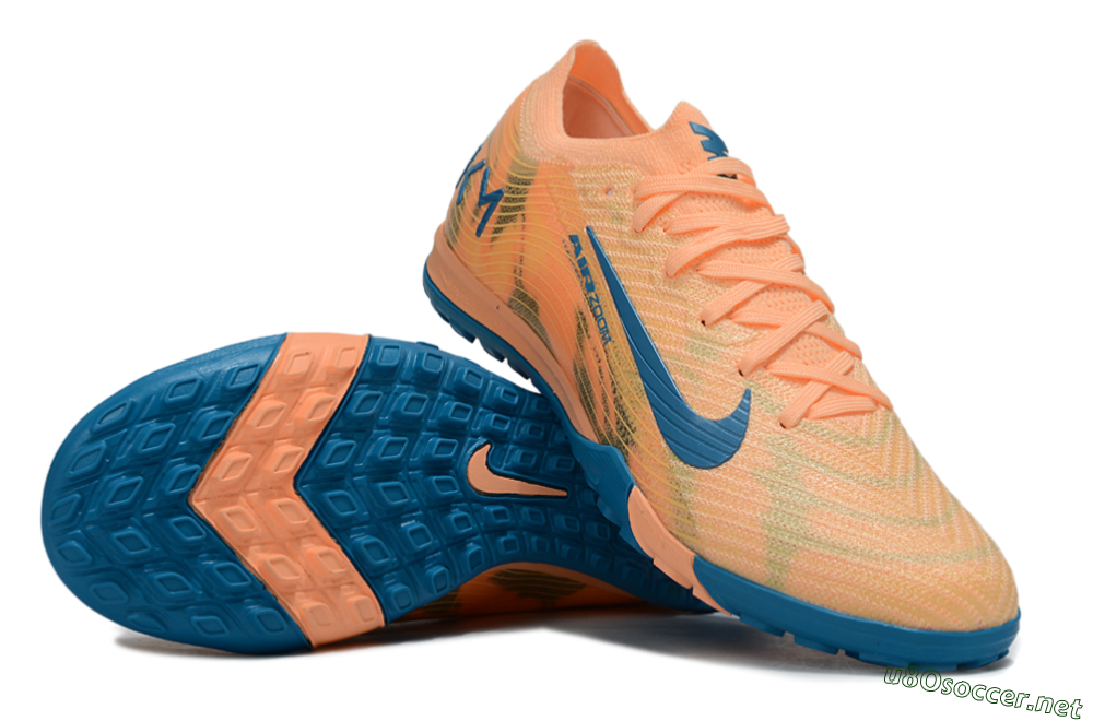 Unisex Nike Air Zoom Mercurial Vapor 16 Elite TF Football Shoes - Pink/Blue/Yellow 1