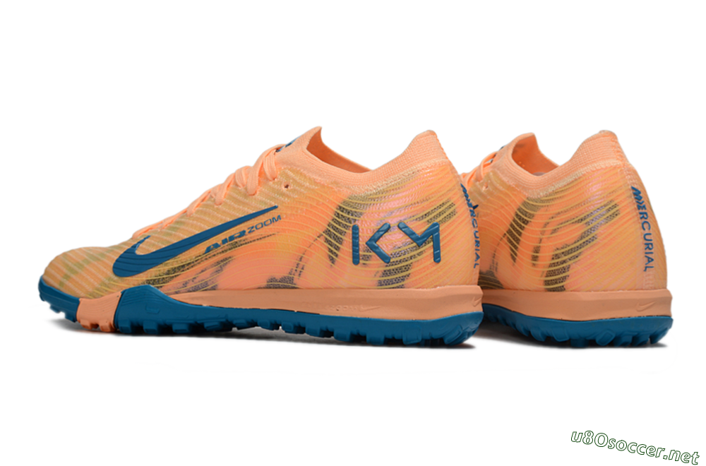 Unisex Nike Air Zoom Mercurial Vapor 16 Elite TF Football Shoes - Pink/Blue/Yellow 4
