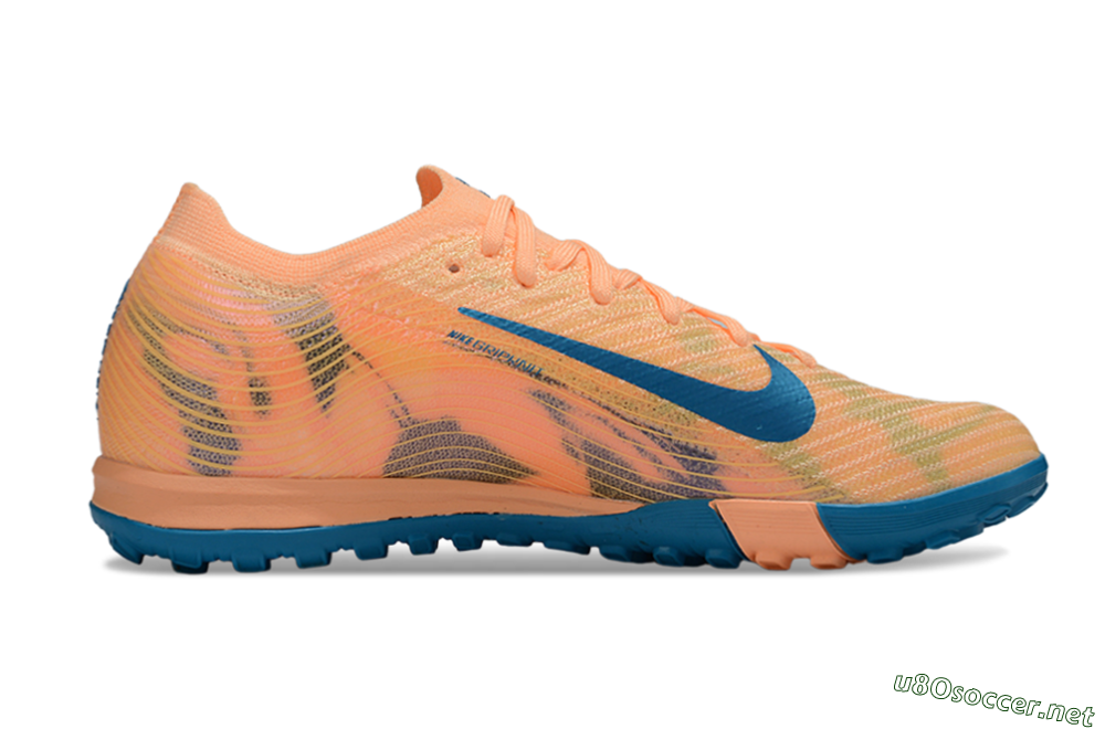 Unisex Nike Air Zoom Mercurial Vapor 16 Elite TF Football Shoes - Pink/Blue/Yellow 5