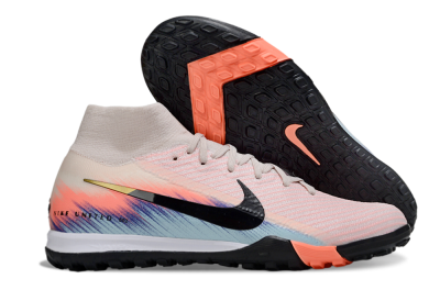 Unisex Nike Air Zoom Mercurial Superfly 10 Elite TF Football Shoes - Pink/Black/Gold