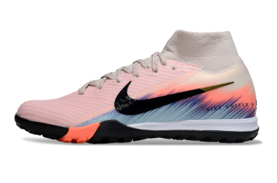 Unisex Nike Air Zoom Mercurial Superfly 10 Elite TF Football Shoes - Pink/Black/Gold