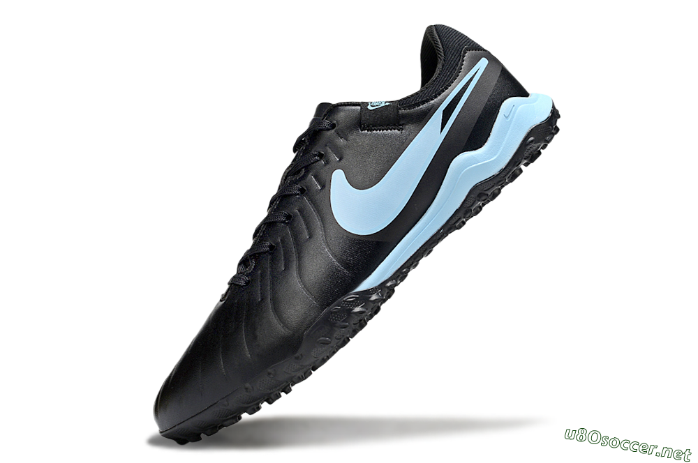 Men's Nike Tiempo Legend 10 Academy TF Football Shoes - Black/Jade 5