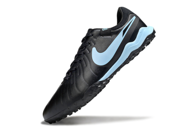 Men's Nike Tiempo Legend 10 Academy TF Football Shoes - Black/Jade