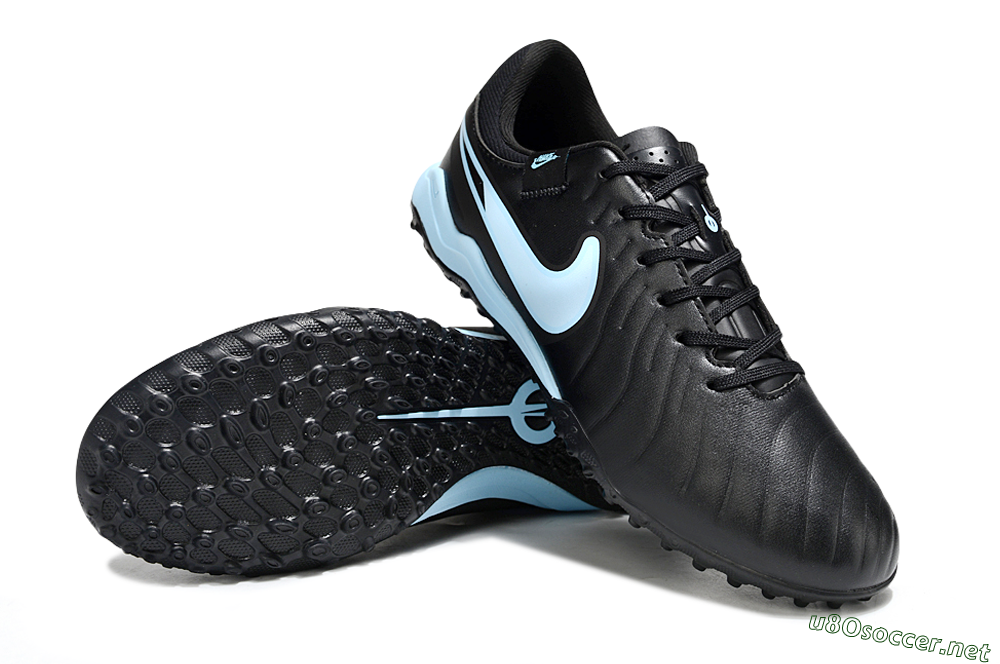 Men's Nike Tiempo Legend 10 Academy TF Football Shoes - Black/Jade 3